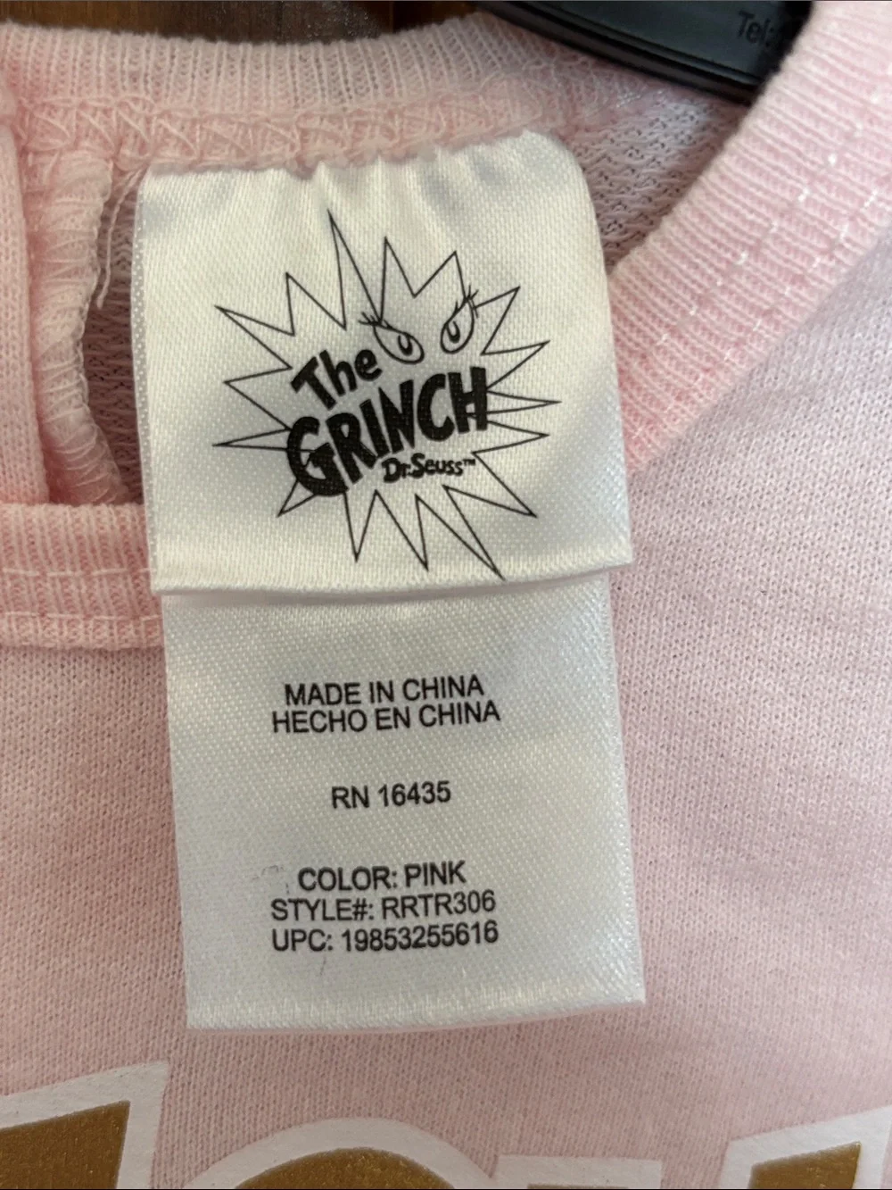 Pink Grinch Graphic One-Piece Bodysuit